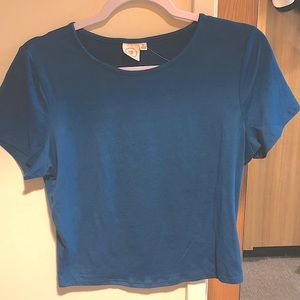 Blue Crop Top